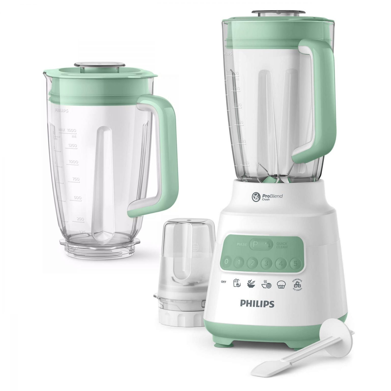 HR2221/30 (Green) & HR3213/35 (Green) Philips Blender 2L Plastic